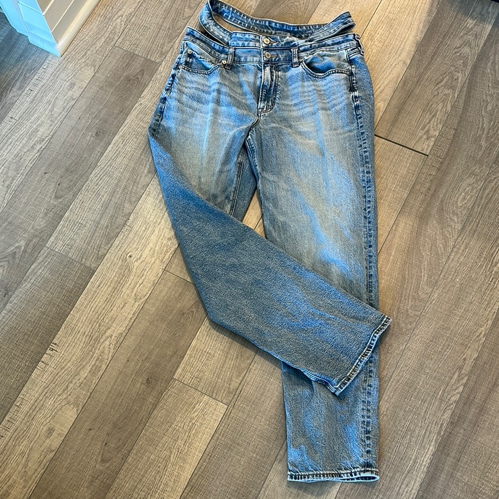American Eagle Blue Straight Leg Jeans